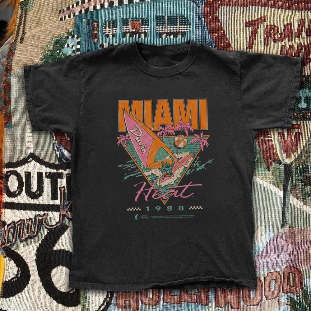 Miami Heat 1988 Black T-Shirt